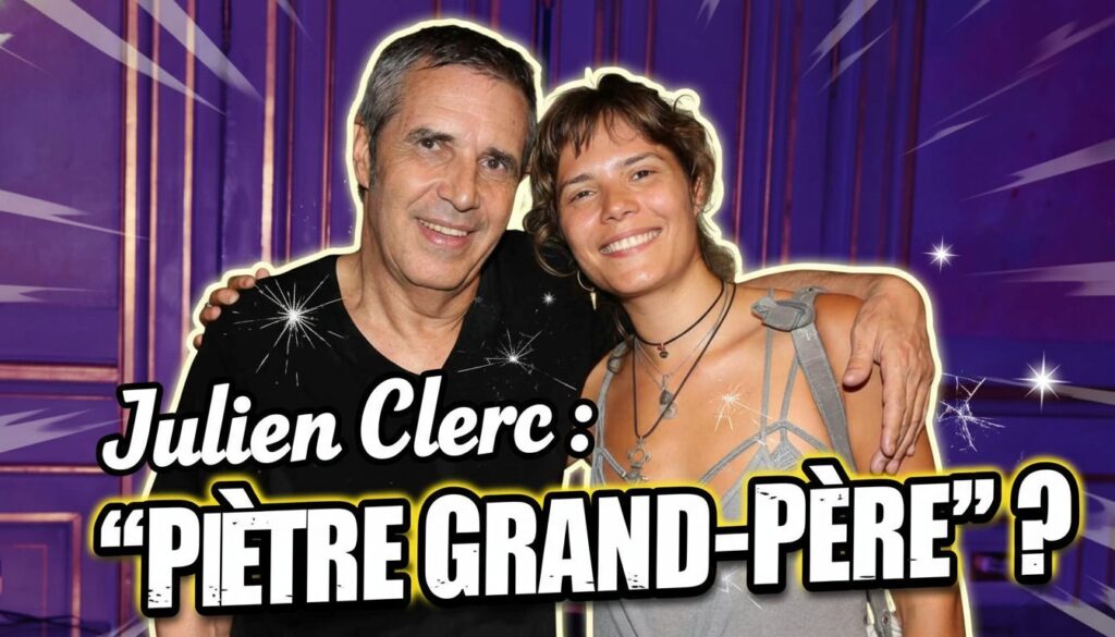 Julien Clerc et son petit-fils Léon