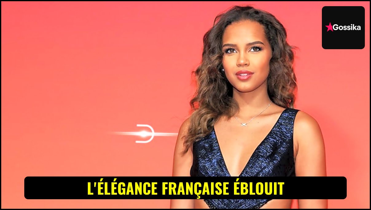 Indira Ampiot, Miss France 2023, pose dans son élégant costume national inspiré par Paris pour le concours Miss Monde.