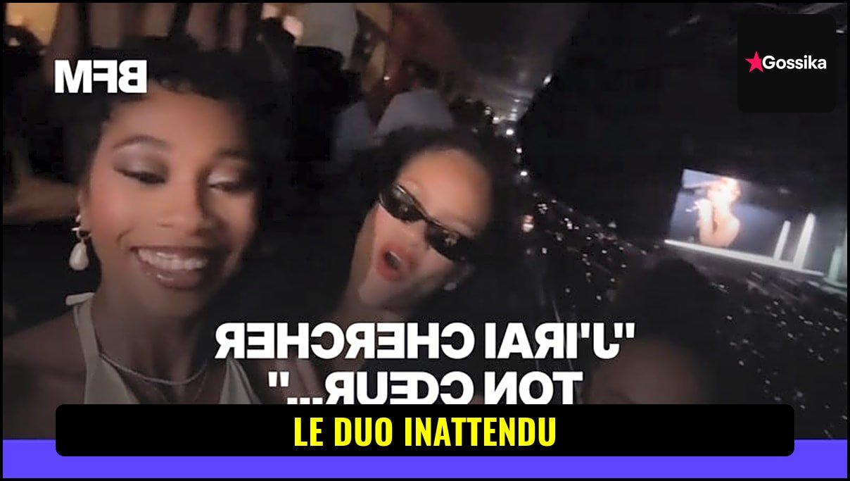 Rihanna chantant en groupe avec des amies