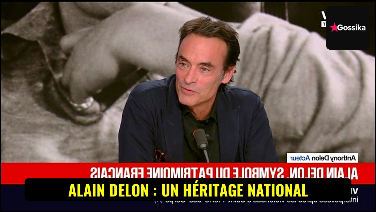 Alain Delon, légende du cinéma français, regard intense et charismatique