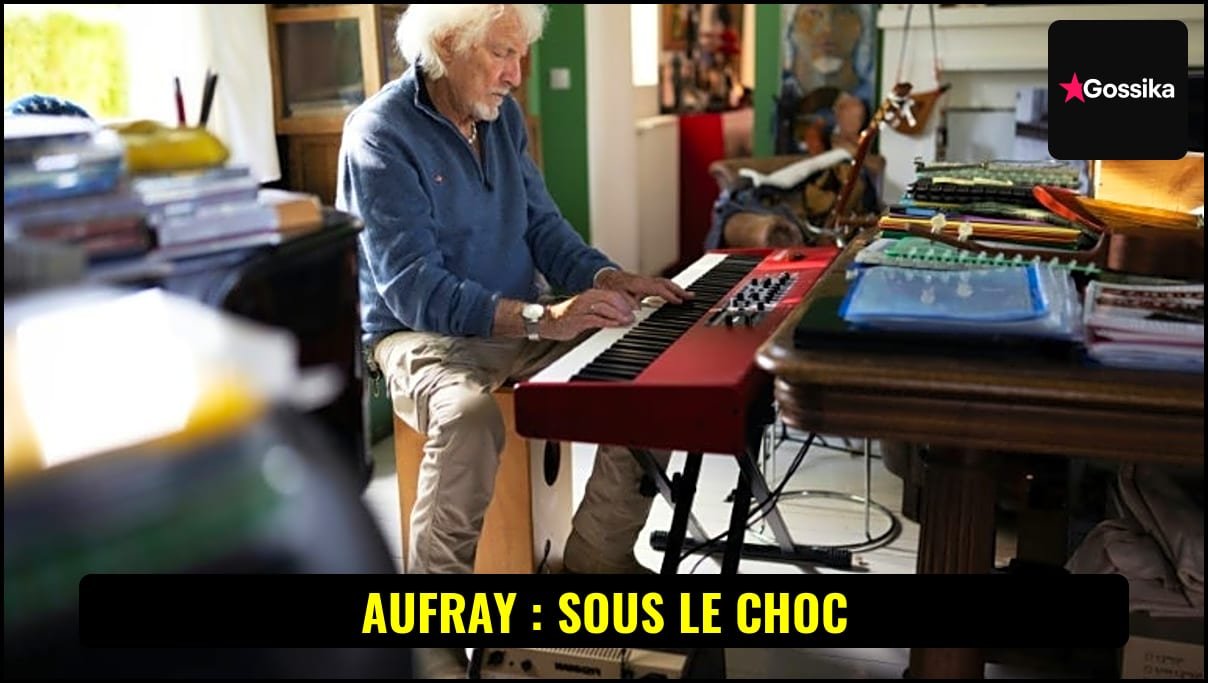 Portrait du chanteur français Hugues Aufray